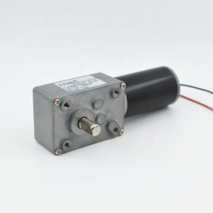 turbine gearbox right angle dc worm gear reducer motor with encoder